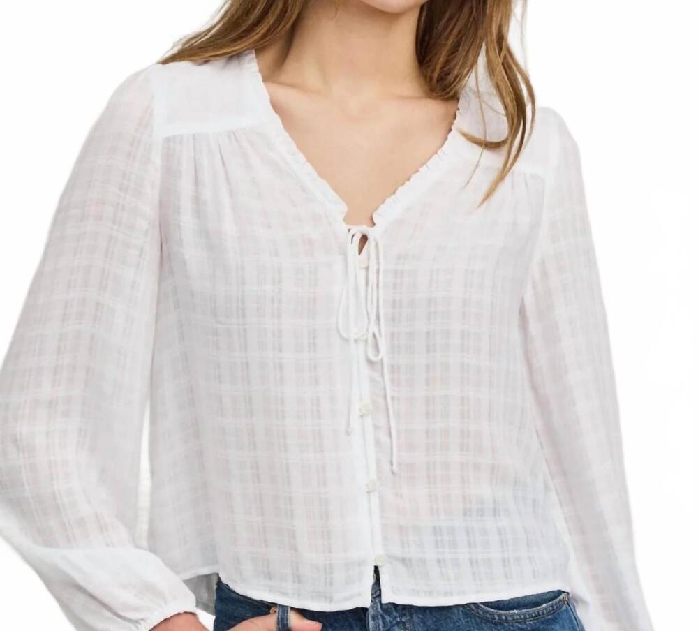 NEW GENTLE FAWN women's vanessa blouse in white